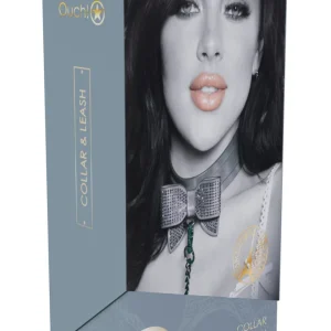 Ouch! Paris Collection - Grey Collar with Leash