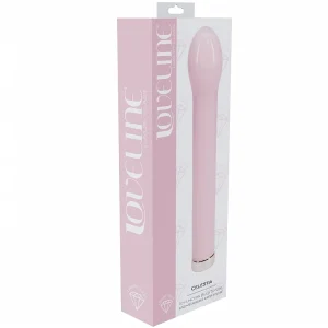Loveline Celestia – 10-Function Glass Vibrator with Bulb Tip (Pink)