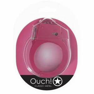 Ouch! Classic Metal Handcuffs (Pink)